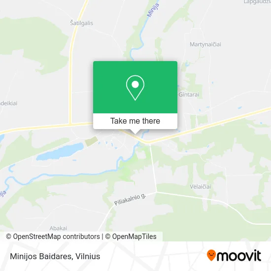 Карта Minijos Baidares