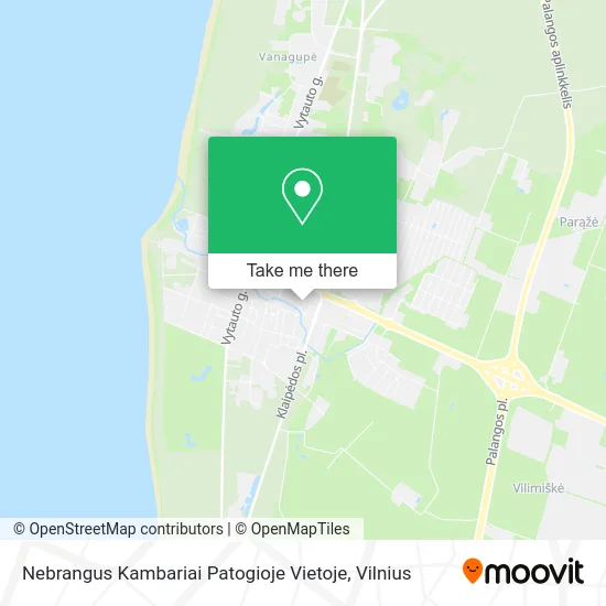 Карта Nebrangus Kambariai Patogioje Vietoje