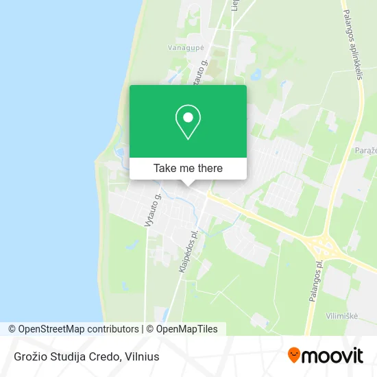 Карта Grožio Studija Credo
