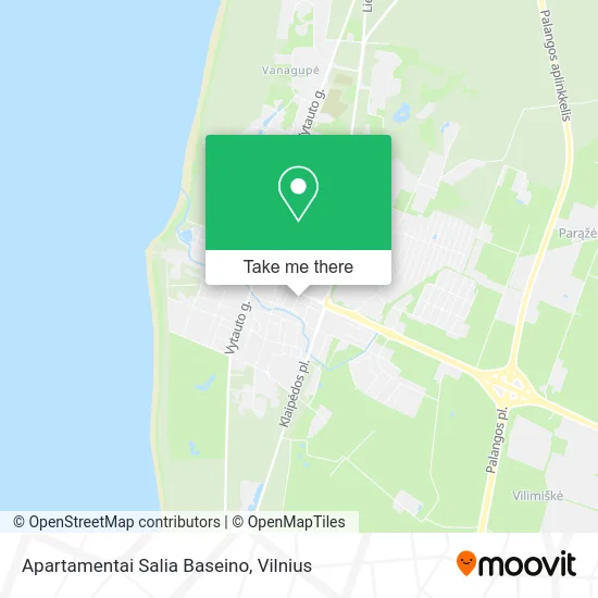 Карта Apartamentai Salia Baseino