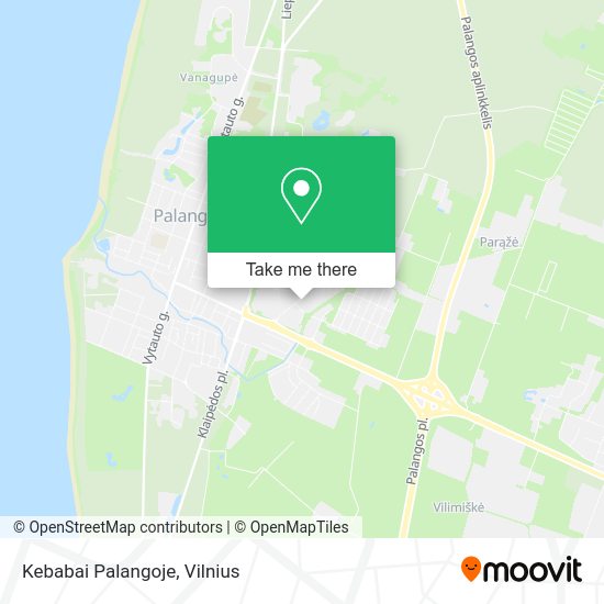 Карта Kebabai Palangoje