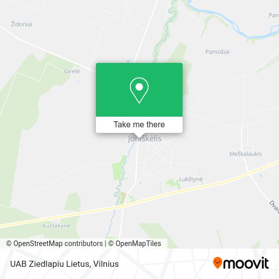 Карта UAB Ziedlapiu Lietus