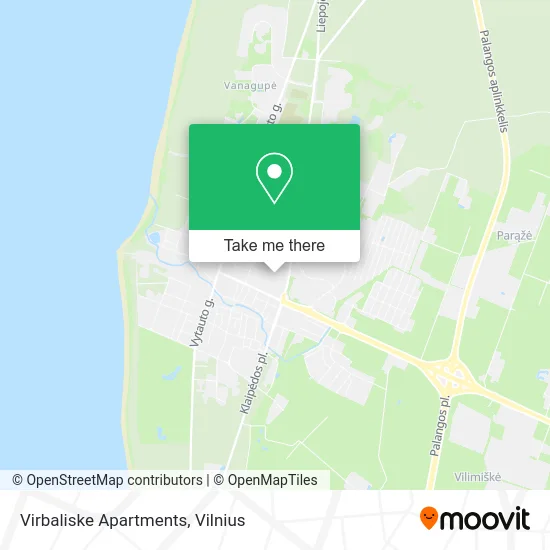 Карта Virbaliske Apartments
