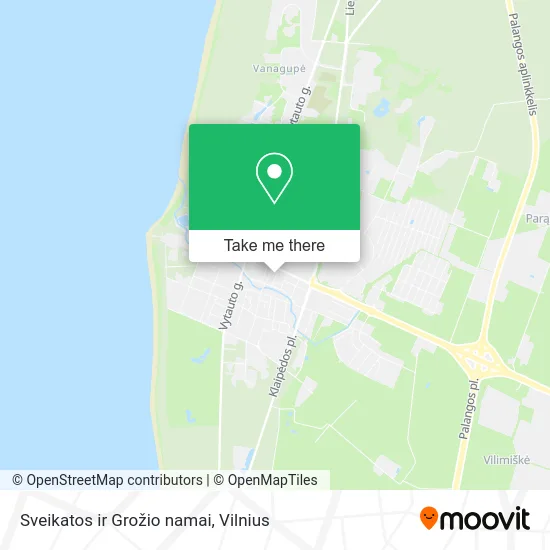 Карта Sveikatos ir Grožio namai