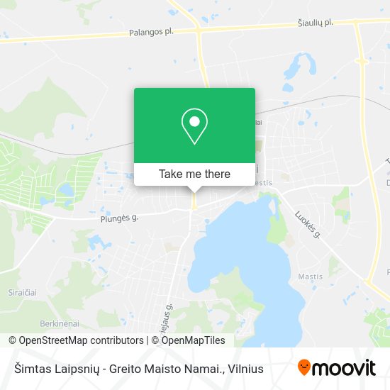 Карта Šimtas Laipsnių - Greito Maisto Namai.