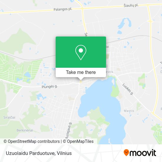 Карта Uzuolaidu Parduotuve