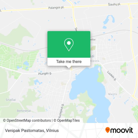 Карта Venipak Pastomatas