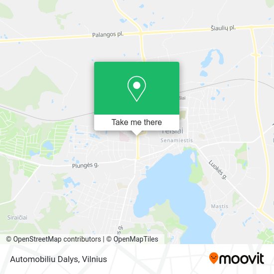 Карта Automobiliu Dalys