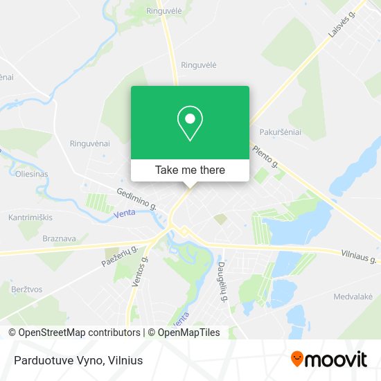 Карта Parduotuve Vyno