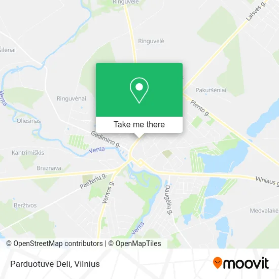 Карта Parduotuve Deli