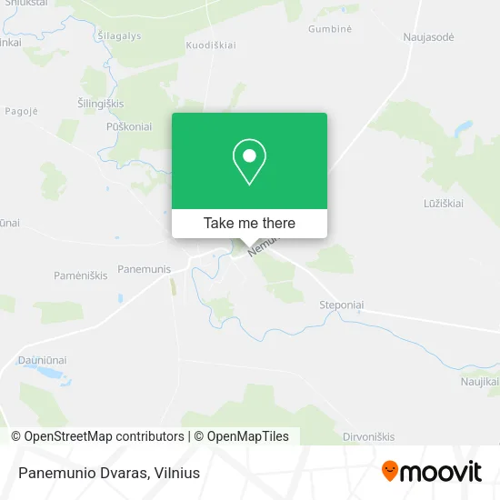 Panemunio Dvaras map