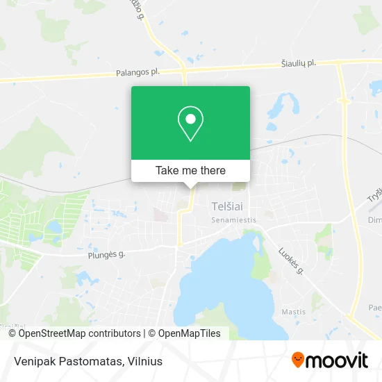 Карта Venipak Pastomatas