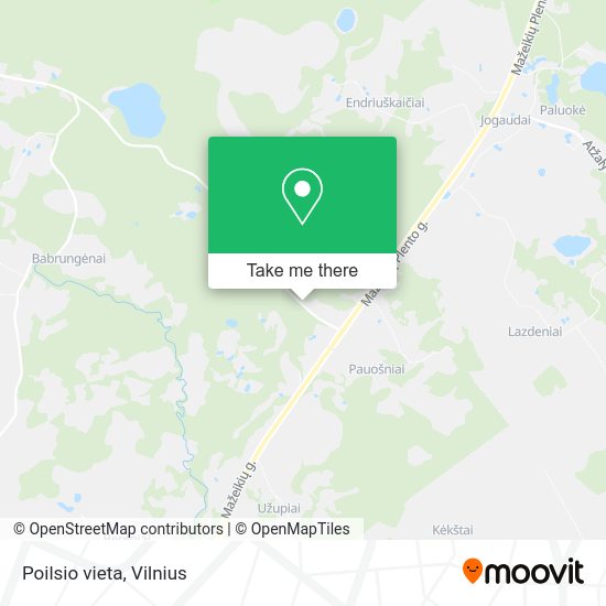 Карта Poilsio vieta