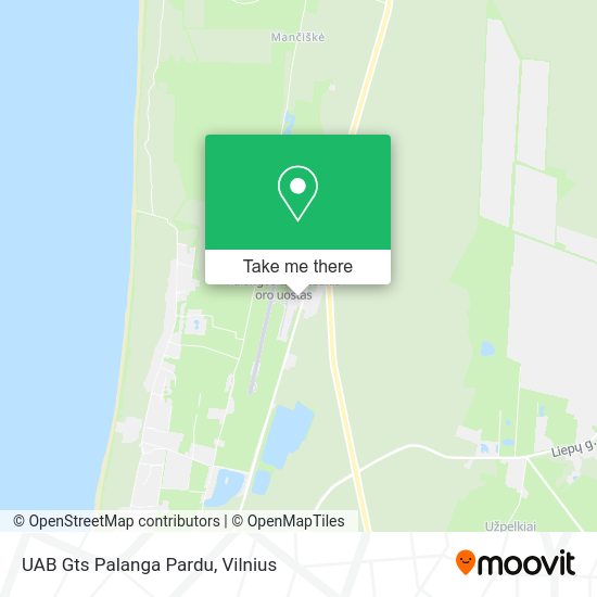 Карта UAB Gts Palanga Pardu