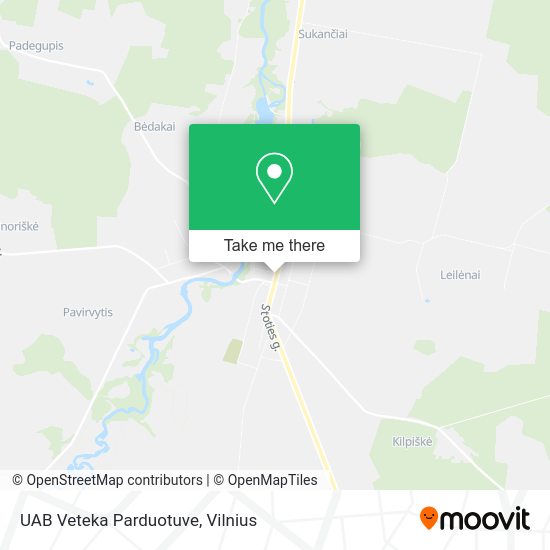 Карта UAB Veteka Parduotuve