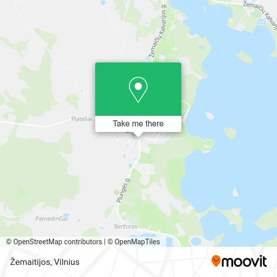 Карта Žemaitijos