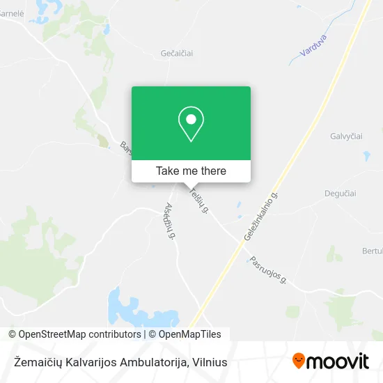 Карта Žemaičių Kalvarijos Ambulatorija