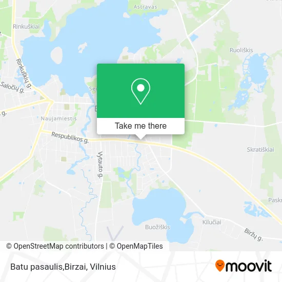 Карта Batu pasaulis,Birzai