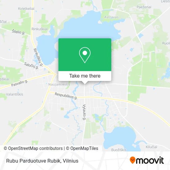 Карта Rubu Parduotuve Rubik