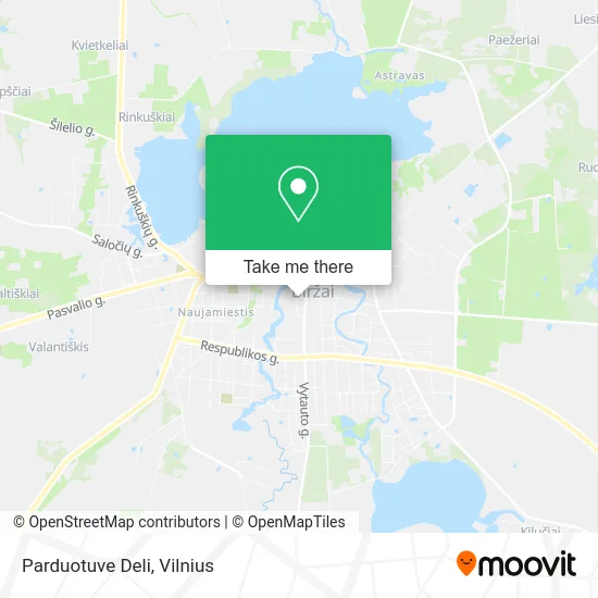 Карта Parduotuve Deli