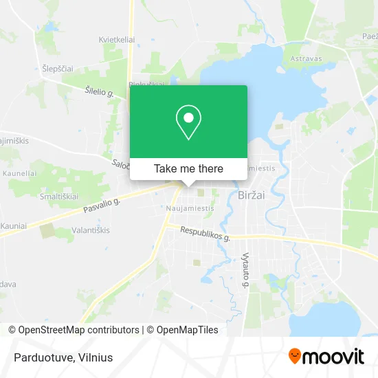 Карта Parduotuve