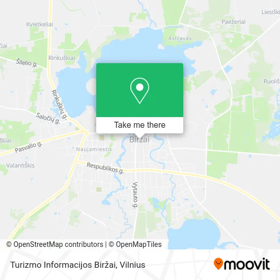Карта Turizmo Informacijos Biržai