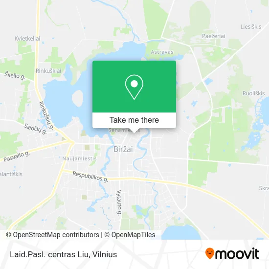 Карта Laid.Pasl. centras Liu