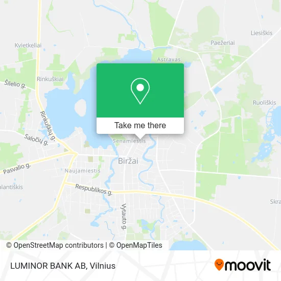 Карта LUMINOR BANK AB