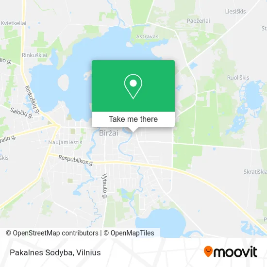 Карта Pakalnes Sodyba