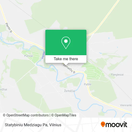 Карта Statybiniu Medziagu Pa