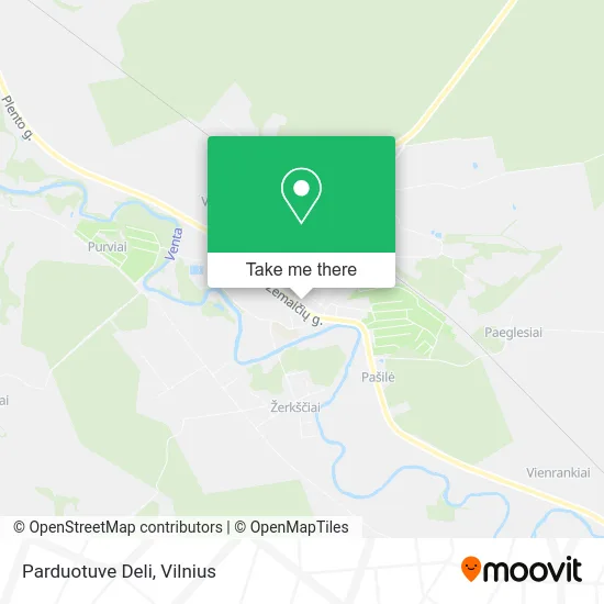 Карта Parduotuve Deli