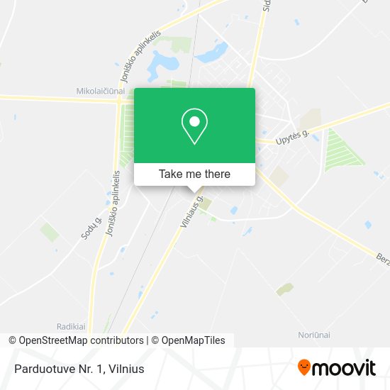 Карта Parduotuve Nr. 1