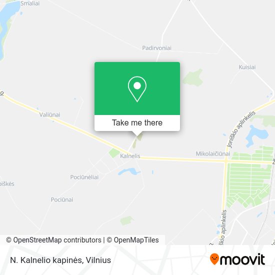 Карта N. Kalnelio kapinės