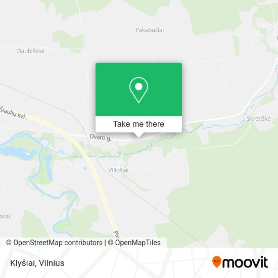 Карта Klyšiai