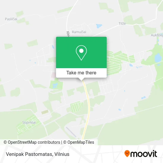 Карта Venipak Pastomatas