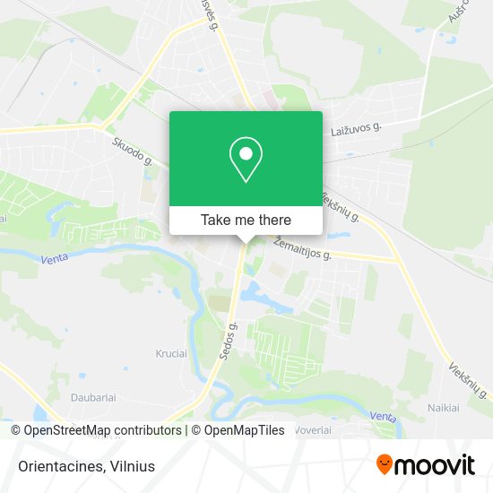 Карта Orientacines