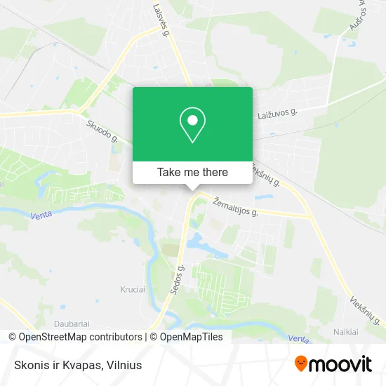 Карта Skonis ir Kvapas