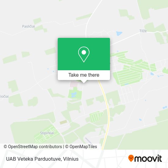 Карта UAB Veteka Parduotuve
