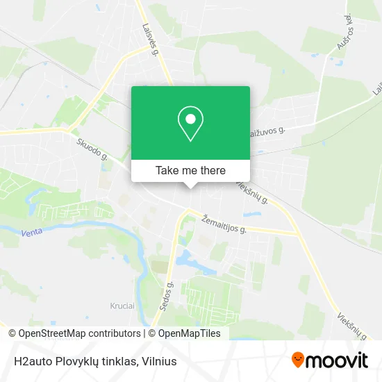 Карта H2auto Plovyklų tinklas
