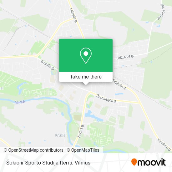 Карта Šokio ir Sporto Studija Iterra