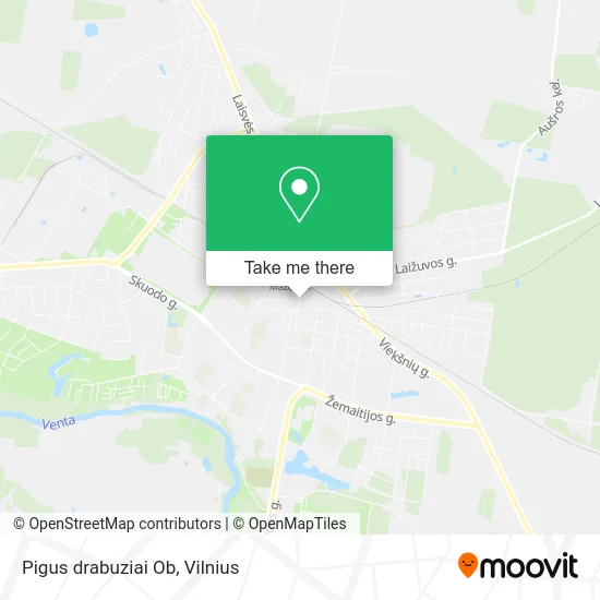 Карта Pigus drabuziai Ob