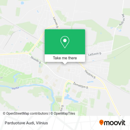 Карта Parduotuve Audi