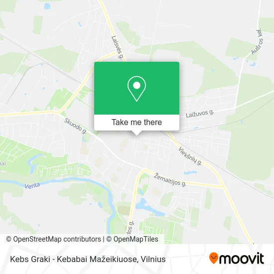 Карта Kebs Graki - Kebabai Mažeikiuose