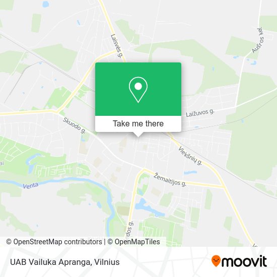 Карта UAB Vailuka Apranga