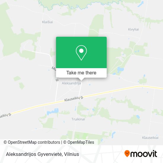 Карта Aleksandrijos Gyvenvietė