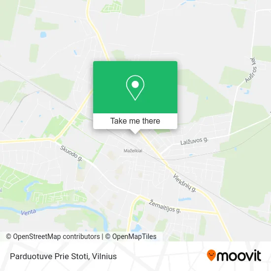 Карта Parduotuve Prie Stoti