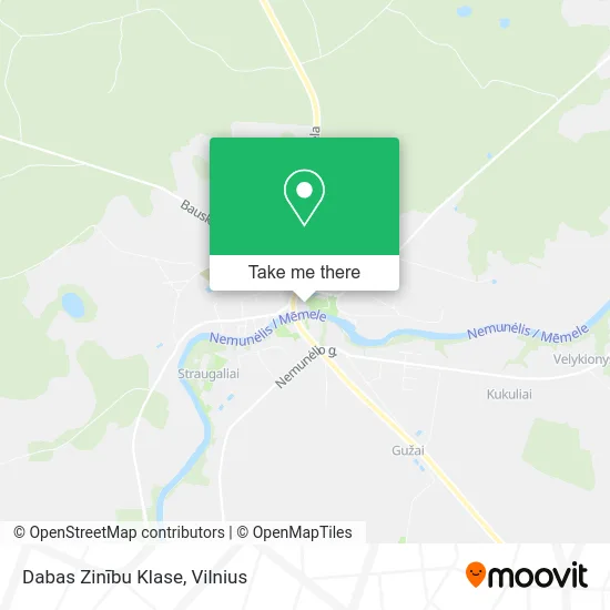 Карта Dabas Zinību Klase