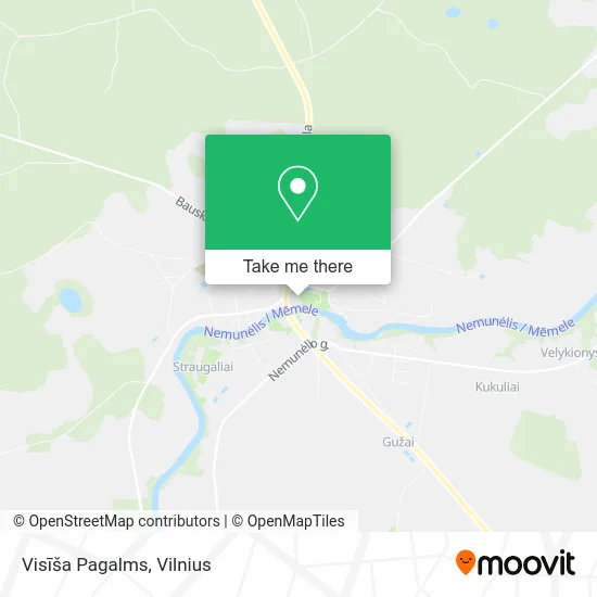 Карта Visīša Pagalms