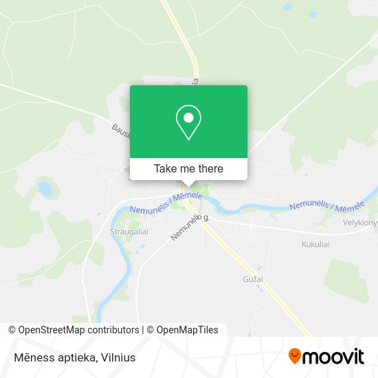 Карта Mēness aptieka