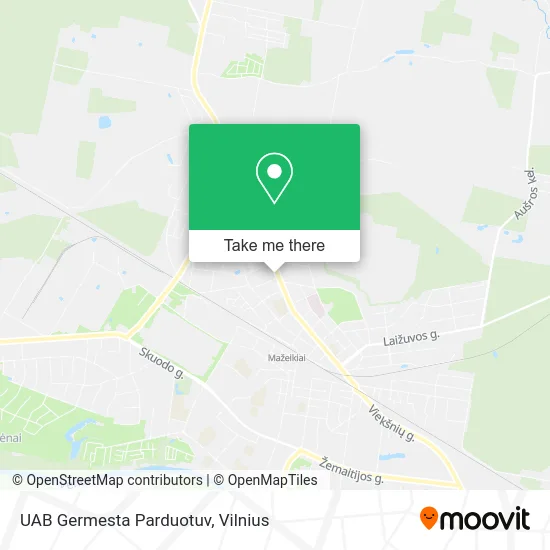 Карта UAB Germesta Parduotuv
